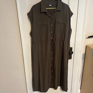 OLD NAVY | Midi Green Dress